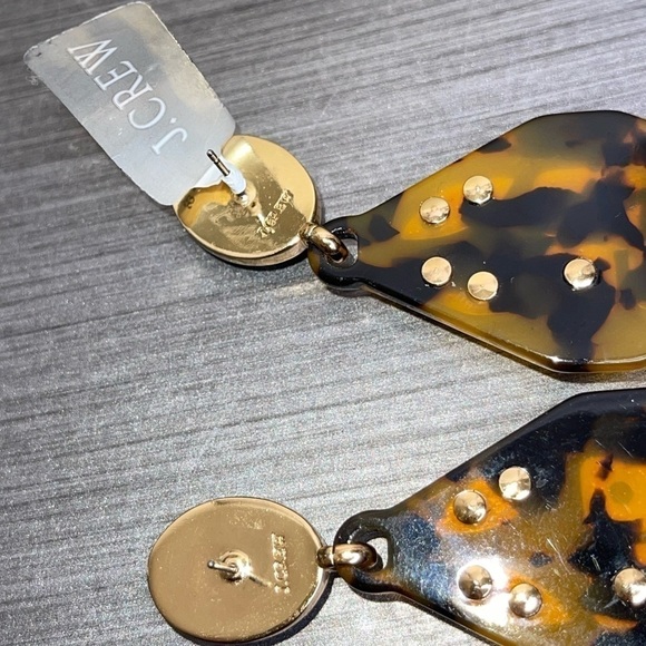 J.Crew Tibetan Tortoiseshell Statement Necklace + NWT Earrings - Picture 13 of 13